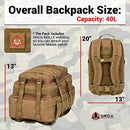 Orca Tactical Backpack - Large 40L - 3 Day Survival Bag - Brand New