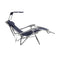 Bliss Hammocks 26" Gravity Free Beach Chair w/ Adjustable Canopy, Pillow - Navy Like New