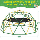 GIKPAL CLIMBING DOME 10FT DOME CLIMBER HAMMOCK KIDS 3 TO 10 TG0008YG - YELLOW - Like New
