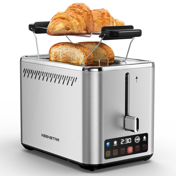 KEENSTAR TOUCH SCREEN 2-SLICE TOASTER WITH 6 BROWNING 900W - Scratch & Dent