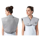 SHARPER IMAGE HEATED NECK SHOULDER MASSAGER WRAP ELECTRIC POLYESTER - GRAY - Like New