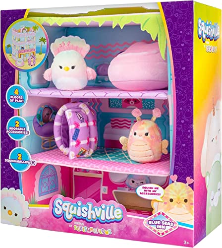 Squishville By Original Squishmallows Blue Seas Inn Bundle SQM0445 - Blue - Like New