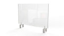 GHENT CLEAR PARTITION EXTENDER WITH ATTACHED CLAMP GHEPEC2429A - CLEAR - Brand New