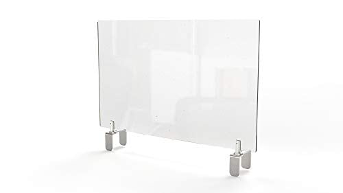 GHENT CLEAR PARTITION EXTENDER WITH ATTACHED CLAMP GHEPEC2429A - CLEAR - Brand New