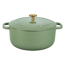 BALLARINI BELLAMONTE CAST IRON DUTCH OVEN 4.25-QT, SERVES 3-4 - SAGGIO GREEN - Like New
