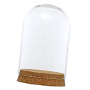 FLAMEER 10Pieces 8x12cm Clear Glass Dome Cover Cloche Bell Jar Terrariums - Like New