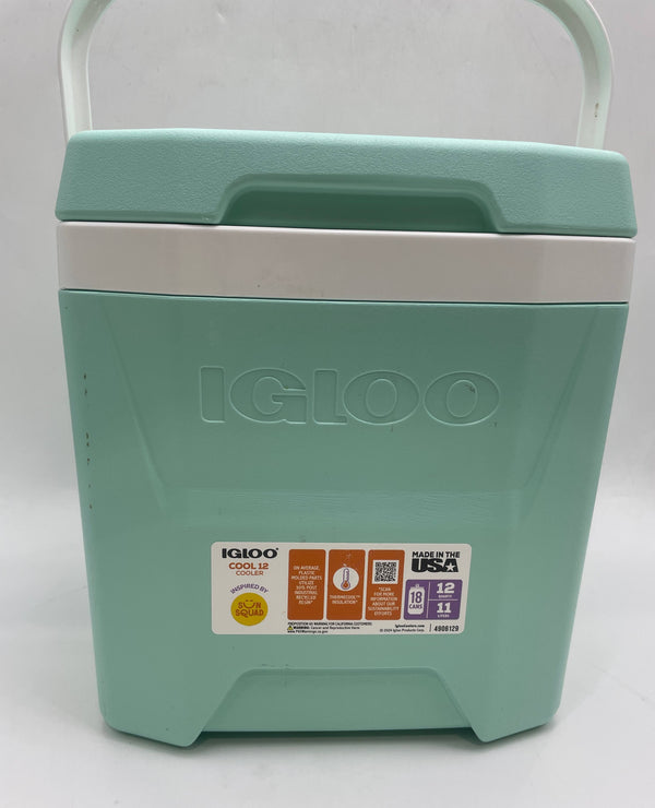 IGLOO 18 CANS/12QT HARD SIDED COOLER - SEAFOAM - Like New