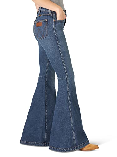WRANGLER WOMEN'S RETRO HIGH RISE TRUMPET FLARE JEANS SIZE WOMEN 32-34 PAIGE - Like New