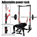 CANPA MULTIFUNCTION POWER RACK HEAVY CAPACITY ADJUSTABLE STAND - BLACK/RED - Like New