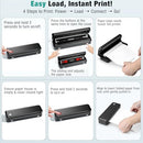 PEDOOLO PORTABLE PRINTER THERMAL SUPPORTS THERMAL PAPER A40A - BLACK - Like New