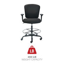 Alera ALE Mota Series Big and Tall Stool, Black - Like New