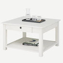 Panana Coffee Table, Small Coffee Table with Drawer and Shelf, Mid Century - Like New