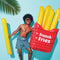SUN SQUAD FRENCH FRY NOVELTY FLOAT - YELLOW/RED - Like New