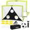 SAUBERE 6X4 FT KIDS SOCCER GOALS BACKYARD SET OF 2 PORTABLE OPTIC GREEN - Like New