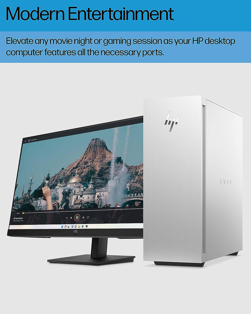 For Parts: HP Envy PC i5-12400 16GB 512GB SSD TE02-0020 - White - PHYSICAL DAMAGED (NO GPU)