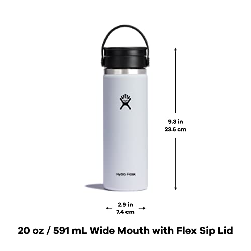 HYDRO FLASK 20 OZ WIDE FLEX SIP LID INDIGO - WHITE - Brand New