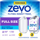 ZEVO 2 FLYING INSECT TRAPS REFILL CARTRIDGES PLUG FLY TRAP ZEV-018551 - BLUE - Brand New