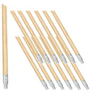 RUBBERMAID COMMERCIAL PRODUCTS LACQUERED BROOM HANDLE THREADED METAL TIP,12Pack - Like New
