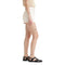 LEVI'S SIZE 29 WOMEN'S HIGH WAIST CONTRAST STITCH MOM SHORTS ECRU ETHOS - Like New