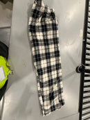 J.Y. BROWN WHITE & BLACK FLEECE J.Y. FASHION PANTS WARM - L/XL - BROWN WHITE BLK - Like New