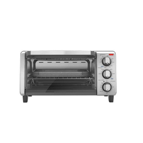 BLACK AND DECKER 4 SLICE AIR FRY TOASTER OVEN - SILVER - Brand New