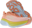1127952 HOKA ONE ONE Womens Bondi 8 Shell Coral/Peach Parfait 10.5 - Like New