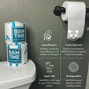 BAMTIME TOILET PAPER 100% 3PLY BAMBOO 24 ROLLS TREE FREE BIODEGRADABLE WHITE - Brand New