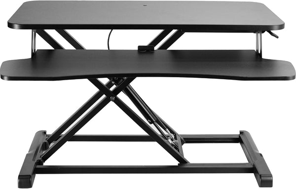 VIVO 32" Desk Converter, K Series, Height Adjustable Sit to Stand Riser - BLACK - Like New
