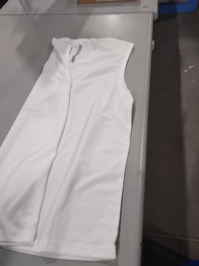 GALAXY MOISTURE WICKING SLEEVELESS SHIRT - SIZE: MEN M - WHITE - Brand New