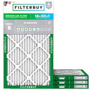 Filterbuy 18x30x1, MERV 8 Essential Dust & Allergy Defense, 4-Pack, USA - Brand New