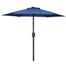 SIMPLE DELUXE 7.5FT PATIO UMBRELLA OUTDOOR TABLE MARKET YARD UMBRELLA BLUE - Like New