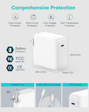 IFEART CHARGER MACBOOK AIR MACBOOK PRO 13 14 15 16 INCH USB C CABLE WHITE - Like New