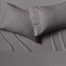 AMAZON AWARE 100% ORGANIC COTTON 300 THREAD COUNT SHEET SET FULL DARK GRAY - Like New