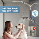 B0FRR258M8 Dual Handheld Shower Head Combo, 2-in-1 Rain Shower Heads - Nickel - Like New