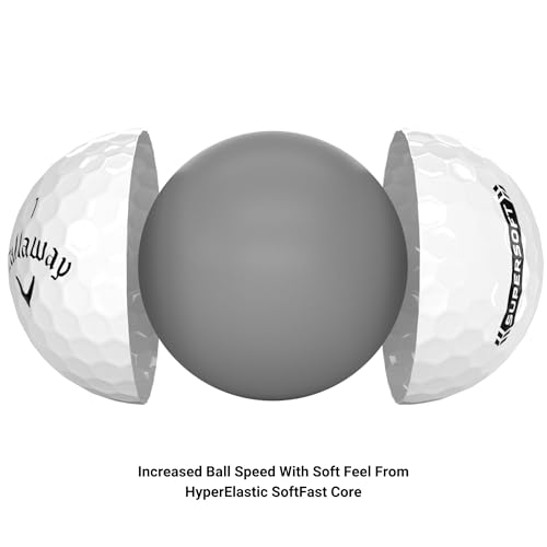 CALLAWAY GOLF SUPERSOFT GOLF BALLS 12 PIECE PACK WHITE - Like New