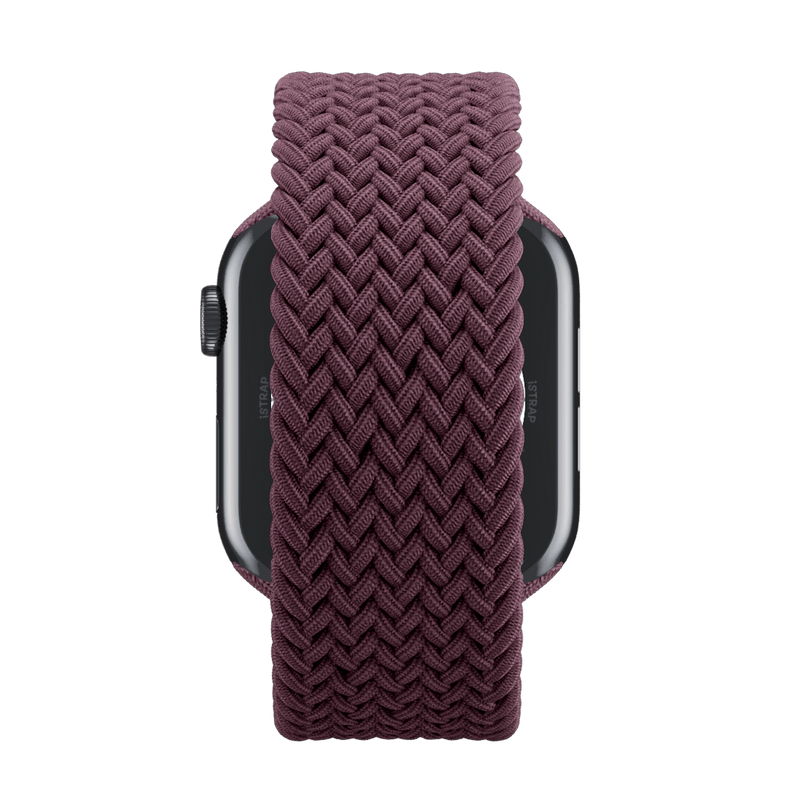 APPLE WATCH BAND BRAIDED SOLO LOOP 41MM SIZE 4 - DARK CHERRY - Brand New