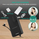 RAVPOWER 9000MAH 18W LIGHTNING CONNECTOR POWER BANK USB OUTPUT WALL PLUG - BLACK Like New