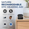 LINNER SATURN OTC HEARING AID RECHARGEABLE HEARING AMPLIFIER F703A - BLACK - Like New