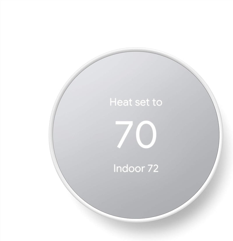 Google Nest Smart Programmable Wifi Thermostat - Snow - Scratch & Dent