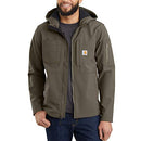 OJ3829 CARHARTT RAIN DEFENDER MIDWEIGHT SOFTSWHELL HOODED JACKET MEN TARMAC S - Brand New