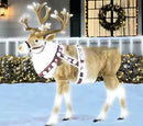 Holiday Accents Home Holiday 4.5ft Blow Mold Reindeer LED Lights 21PA48077 - Like New