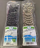 MyGlee Metal Double Roller Glide Shower Curtain Ring B0C6YCDX6B - Black - Brand New