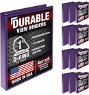 Samsill 1 inch 3 Ring Binder D Ring 100% Recycled Chipboard B0DLZ1Z34Z - Purple - Brand New