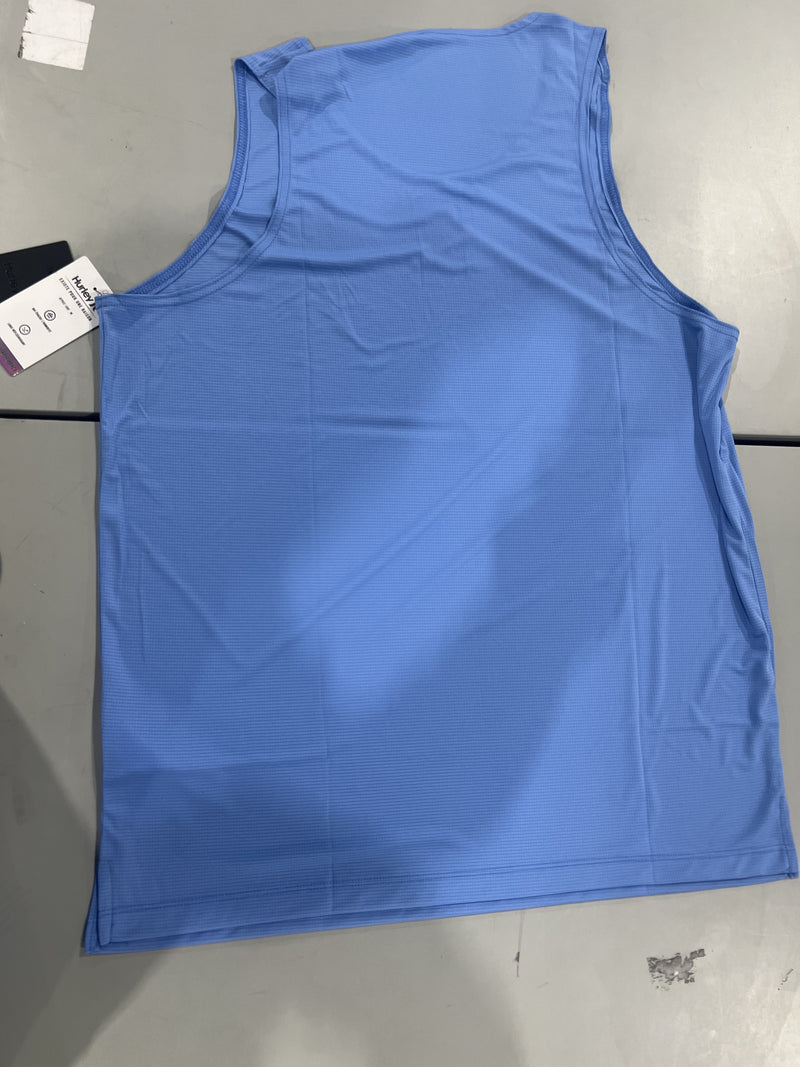 HURLEY MEN'S STRAY TEXTURE TANK TEE - SIZE: MEN XL - AQUIFER - Brand New