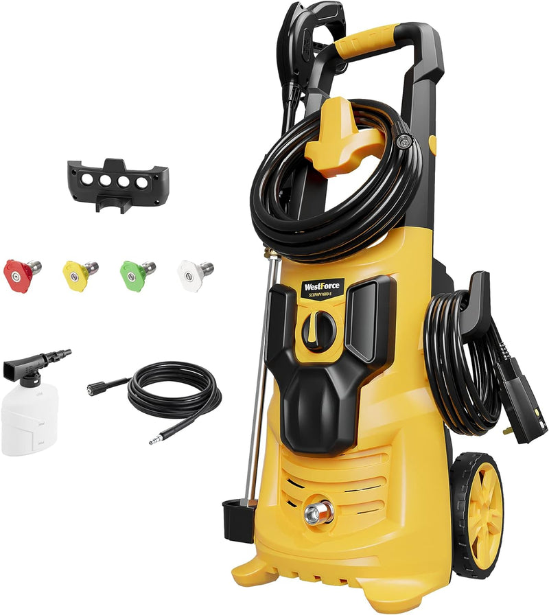 WestForce Electric Pressure Washer, 2950 PSI 1.76 GPM, SCEPWV1600-E - YELLOW Like New