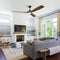 PARROT UNCLE 60 IN. INDOOR LED CEILING FAN LIGHT REMOTE F8310110V - MATTE BLACK - Like New