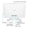 HP 22-C0226 ALL-IN-ONE PC, 21.5" FHD, AMD A6-9225 4GB 1TB HDD, W10 HOME - WHITE - Like New