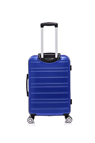 Rockland Irvine Hardside Spinner Wheel Luggage, Blue, 19", 23", 27" Like New