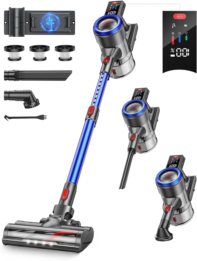 BuTure Cordless Vacuum Cleaner 450W 38KPA Rechargeable Smart - Scratch & Dent