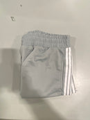 JUMPSTART BASKETBALL SHORT WITH SILVER AND BLACK, WHITE STRIPES - SIZE: MEN M - Like New